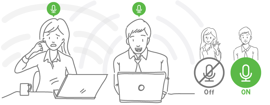 テレワーク Web会議の6つのコツ エチケット Web会議をスムーズに行うために音声をはっきりと伝える方法 Remotemeeting